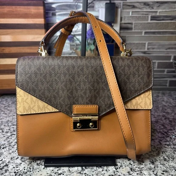 Michael Kors | Sloan Medium Top Handle Satchel Bag With A Crossbody Strap