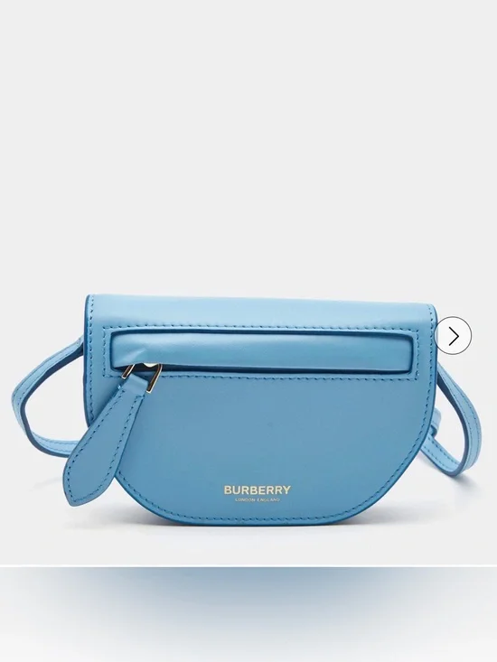 Burberry Light Blue Micro Olympia Crossbody Card Case - NWT