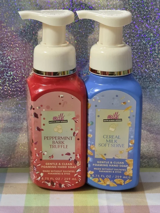 Bath & Body Works Milk Bar Bakery Foaming Hand Soap Variety Set of 2 NEW Rare