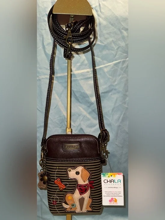 Chala Yellow Lab Dog Convertible Phone Pouch/Purse/Crossbody/Handbag