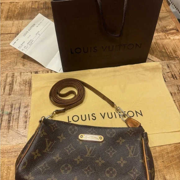 Louis Vuitton Monogram Canvas Crossbody Bag in Brown and Tan