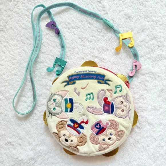 Tokyo Disney Sea Japan Duffy Friends Happy Marching Fun Crossbody Bag Purse
