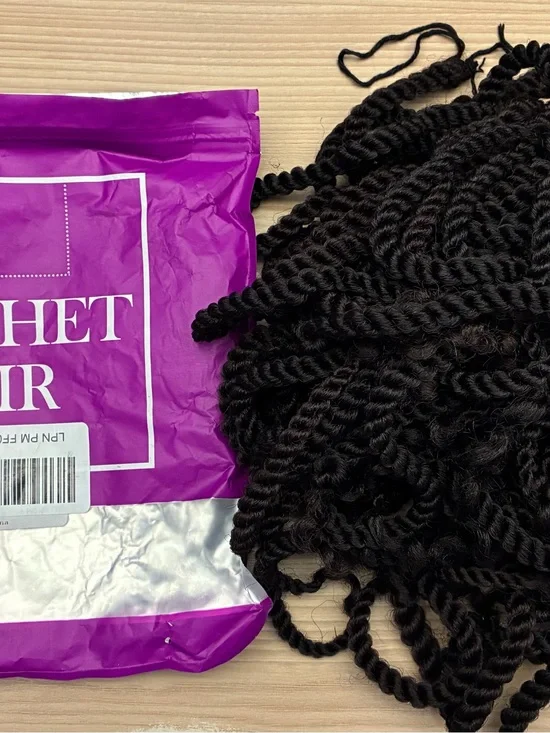 10” Yanky Twist Braids Synthetic Crochet Hair Extensions - Black Twist Braids