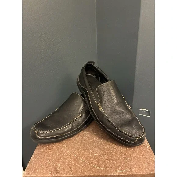 Cole‎ Haan Tucker Venetian Men's Black Leather Slip On Driving Loafers Size 11