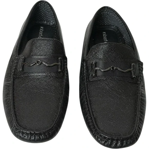 Robert‎ David Textured Black Slip On Cushioned Loafers Mens 15M