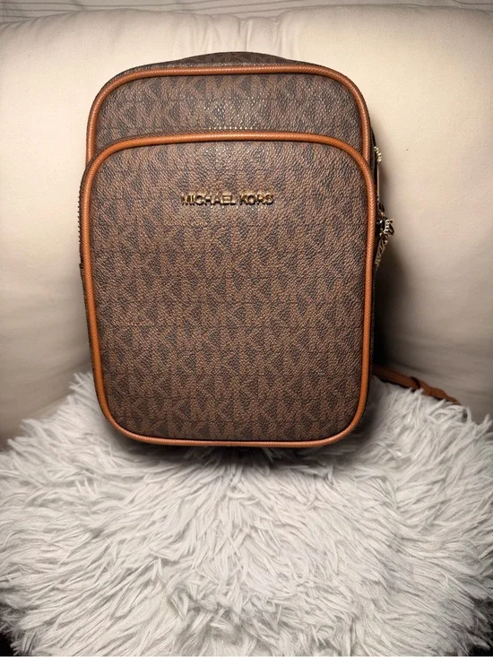 Michael Kors Brown Monogram Men’s Belt Bag