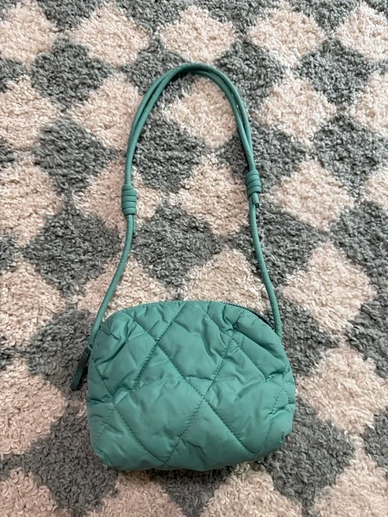 VERA BRADLEY beryl green featherweight Blake crossbody mini purse bag quilted