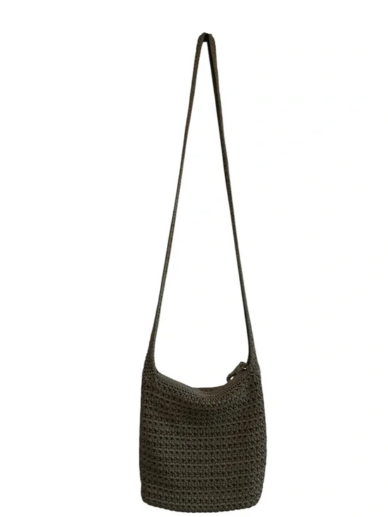 The Sak  Handwoven Crochet Crossbody Bag