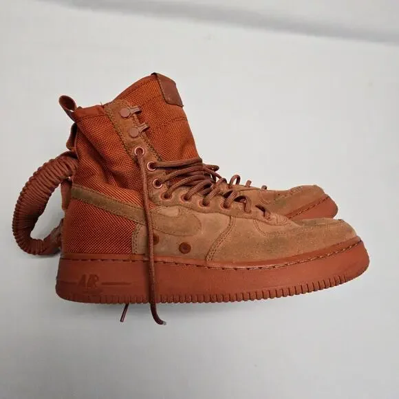 Nike SF Air Force 1 High Boots Mens 8.5 Peach Tactical Sneakers
