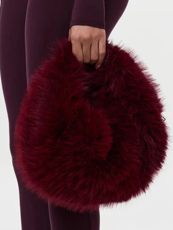 Naked Wardrobe Faux Fur Hobo 