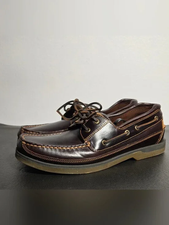 Sperry Top-Sider Mako 2 Eye Moc Amaretto Brown Boat Shoe US Size 12These kicks