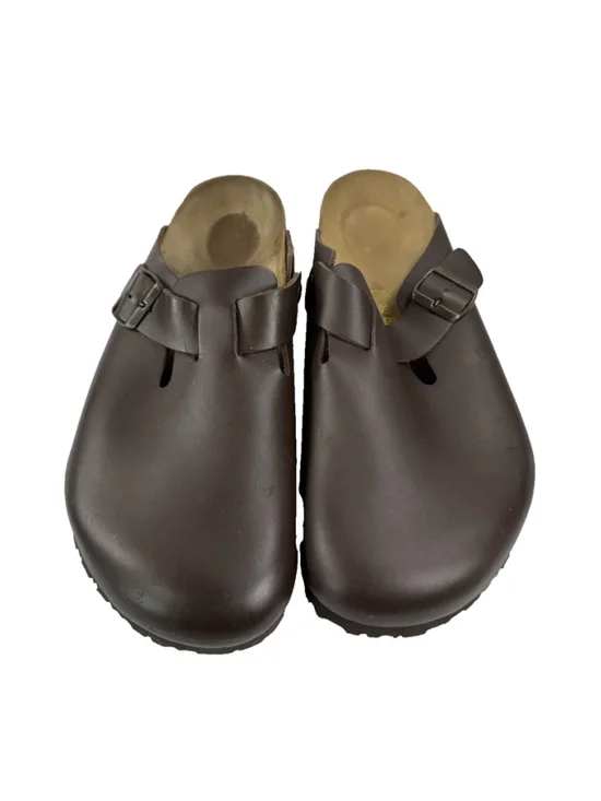 Birkenstock Boston Dark Brown Natural Leather Regular Size 50 M17