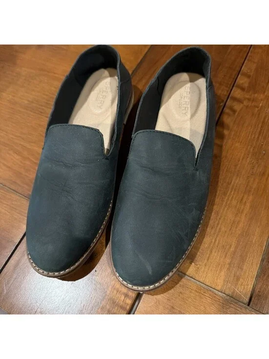 Sperry Black Slip-On Loafers
