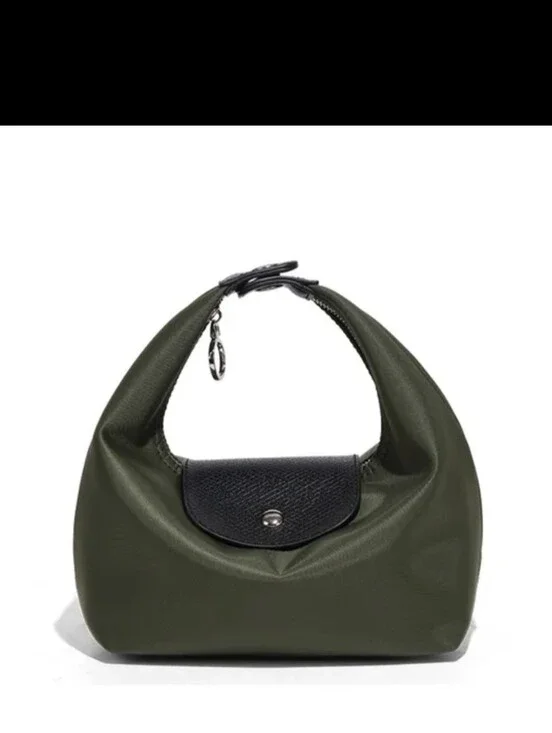 Green & Black Hobo Shoulder Bag To Wear 3 Different Ways
