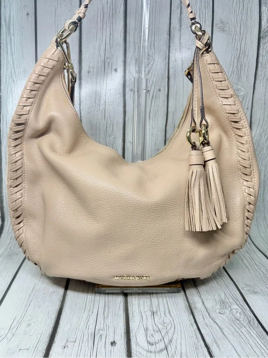 PRE LOVED Michael Kors Purse Handbag Shoulder Bag Lauryn Hobo Pebbled Leather
