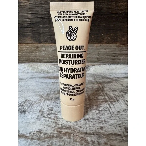 PEACE OUT SKINCARE REPAIRING MOISTURIZER Travel Size 15 ml / 0.5 oz‎ NWOB