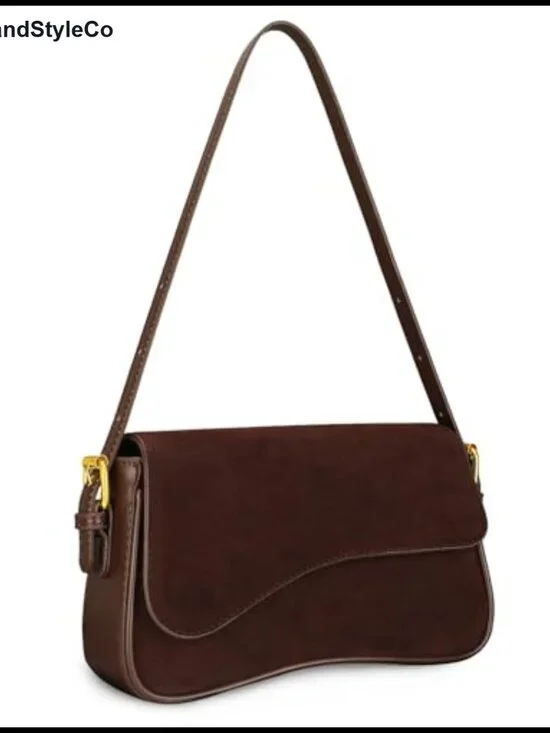 Suede Mini Hobo Shoulder Bag Women's Purse Crossbody