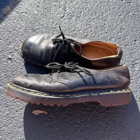Dr-martens Men's Black and Brown Oxfords