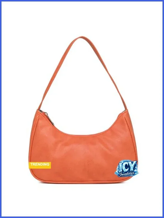 Vegan Leather Hobo Shoulder Bag Women Retro Sling Tote Purse Zipper