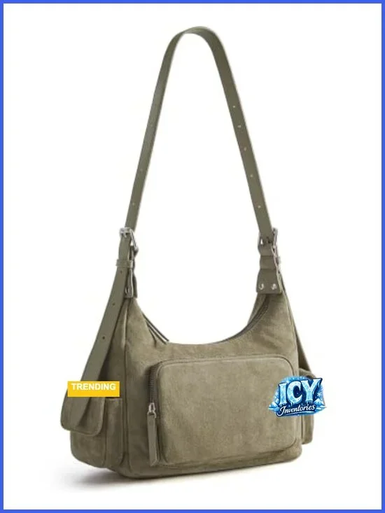 Faux Suede Hobo Bag Women Travel Purse Shoulder Handbag