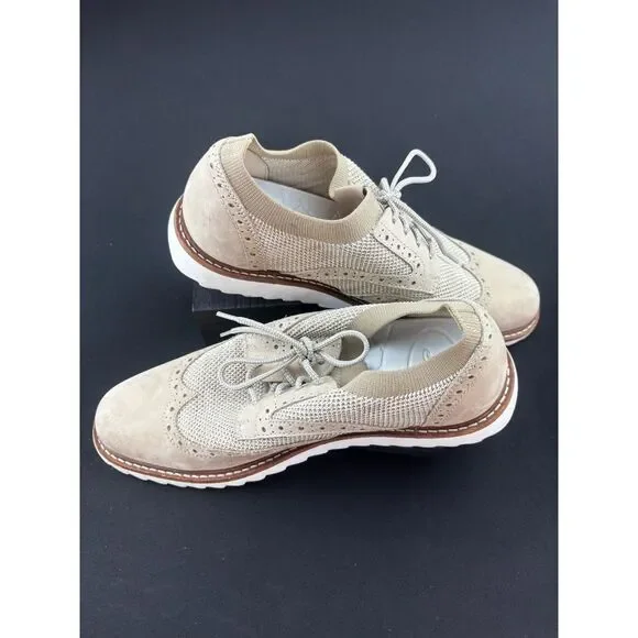~ Oxford Wingtips Derby Leather Mesh Hybrid Bass Lace up Shoe Mesh Suede Stretch