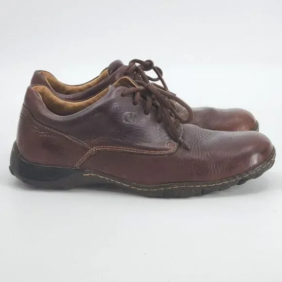 Vintage Born Tycoon Shoes Men's Size 11 Brown Full Grain Leather M6186 Oxford