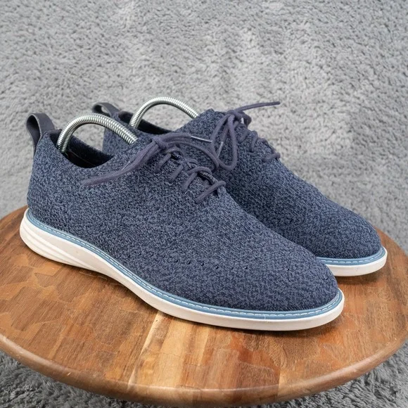 Cole Haan Stitchlite Oxford Mens 9 Blue Good Grand Evolution C32156 Wingtip