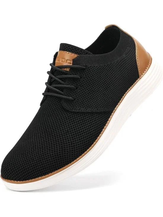 Stylish Men's Casual Dress Sneakers - Comfortable, Breathable, Lightweight