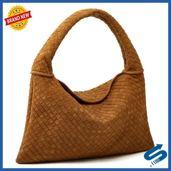Suede Hobo Bag Crossbody Tote Shoulder Purse Work Travel