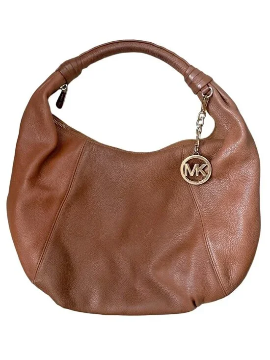 Michael Kors Brown Leather Hobo Shoulder Bag - M/L