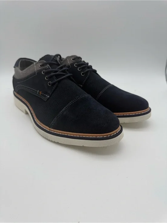 BRAND NEW Thomas and Vine Men’s Kingston Navy Suede Oxfords Size 9.5