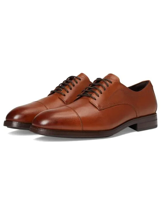 NEW Cole Haan Harmon Grand Cap Toe Oxford British Tan Waterproof