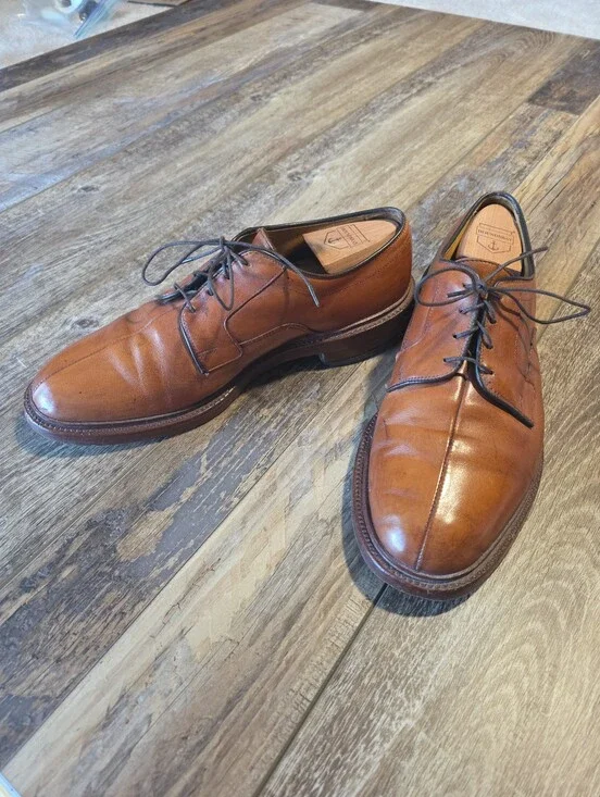 Allen Edmonds - Dickson Split Toe Blucher Shoes - 9E - Chestnut Brown