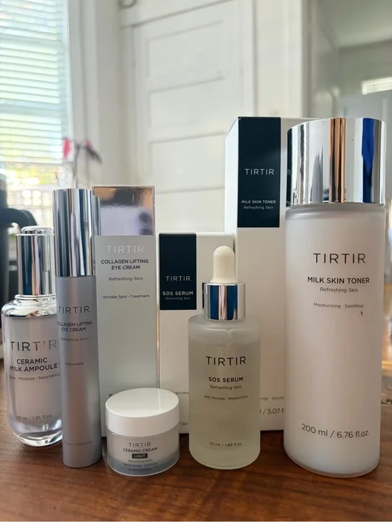 TIRTIR BUNDLE! Ampoule, Eye Cream, Ceramic Cream, SOS Serum, Milk Toner