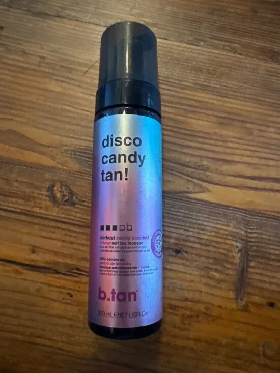 b.tan  Disco Candy Glow Self-Tanning Mousse - 6.7oz Vegan Bronzer New