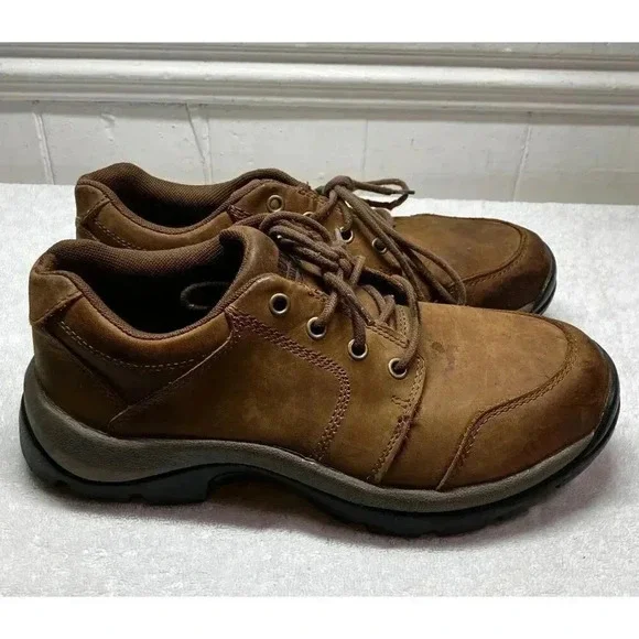 Duluth Trading Co Mens Wild Boar 61512 Oxford Leather Shoes Size 9M Brown AN GDD