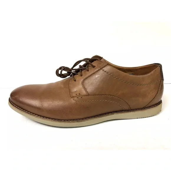 Clark’s Men’s Raharto, Oxford Dress Shoes Dark Tan, Size 11 M