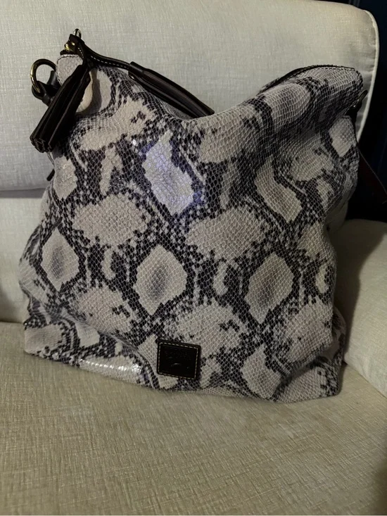 Dooney & Bourke Sloan Hobo in Black Python