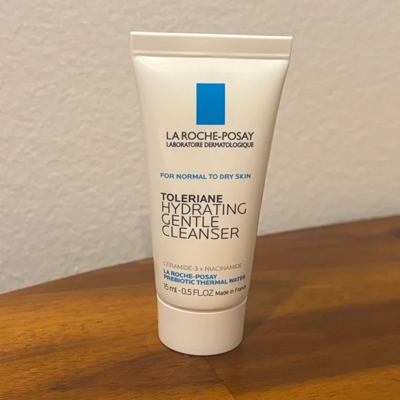 NWT La-Roche Posay Toleriane Hydrating Gentle Cleanser, 0.5 Fluid Ounces