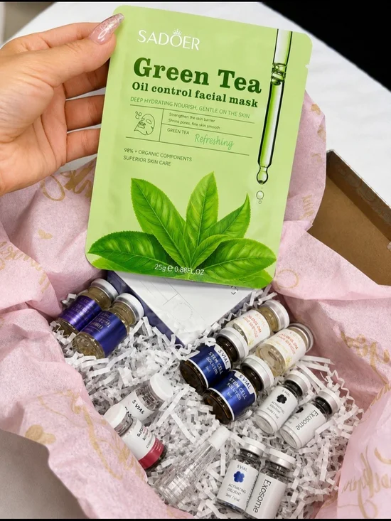 Green Tea Oil Control Facial Mask - Refreshing Green