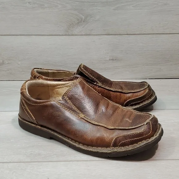 Vintage Bed Stu Mens Leather Square Toe Loafer Oxford shoes sz 9
