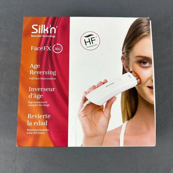 Silk'n FaceFX 360 Anti-Aging Skin Tightening Rejuvenation Device Complete w/ Box