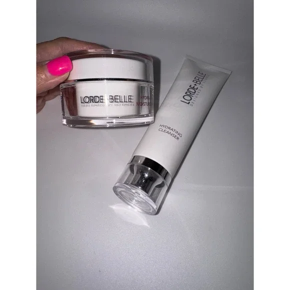 Lorde + Belle Skincare Set Hydra-V Moisturizer & Hydrating Cleanser 3.4oz NWT