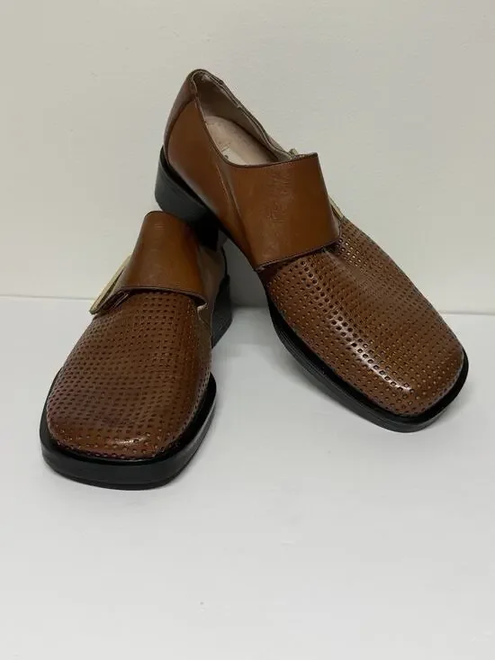 Vintage Donato Marrone Brown Leather Men shoes/ Dress Sandals. Sz 10