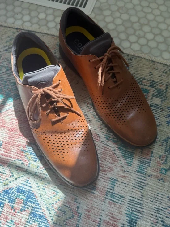 Men's ZERØGRAND Laser Wingtip Oxfords Size 13