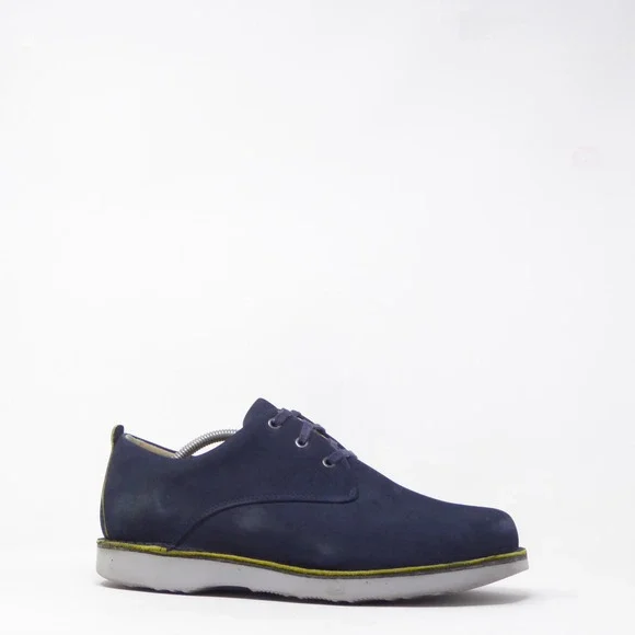 Samuel Hubbard Mens Hubbard Free Oxford Navy Blue Nubuck Leather 11W