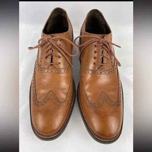 Cole Haan Men's Williams Wingtip Oxford British Tan Style C12210 Size 10