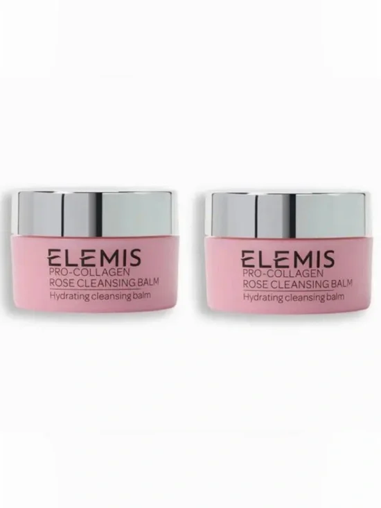 ELEMIS PRO-COLLAGEN ROSE CLEANSING BALM Mini Duo 20g X 2 BRAND NEW