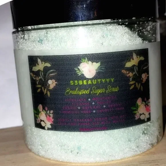 Hand crafted Pineapple Blueberry emulsified sugar scrub 6oz