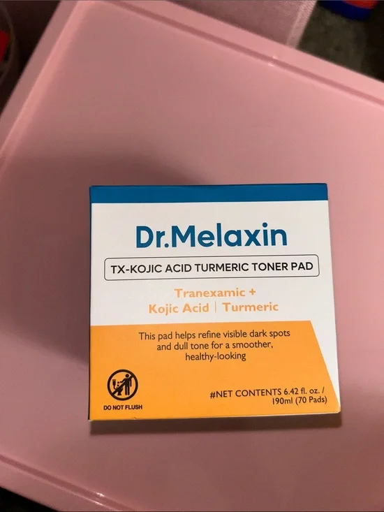 TX-Kojic Acid Turmeric Toner Pads - Pink/Orange